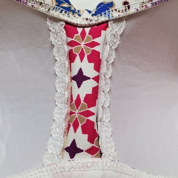 LA Blanca Romance OTS Sweetheart Mio Multi-color Padded One-piece Swimsuit 10 - Picture 10 of 14